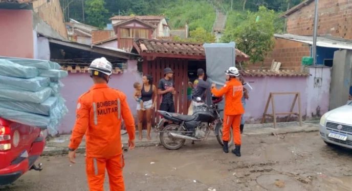 Bahia tem mais de 9 mil pessoas afetadas pela chuva no Sul e Extremo Sul
